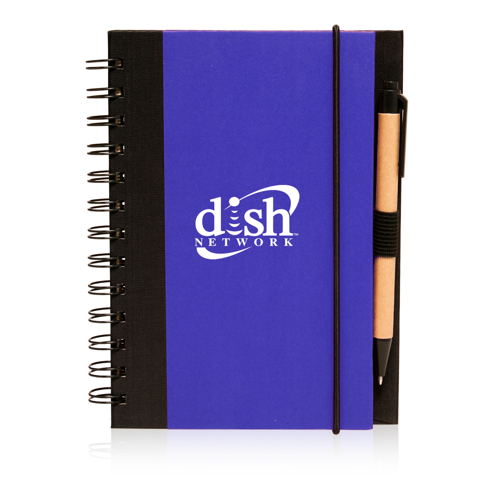 Eco Friendly Spiral Notebook with Pen - 5" W x 7" H 17