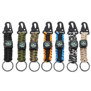 Handmade Paracord Survivor Rope Key Chain With Eagle Beak Carabiner 8