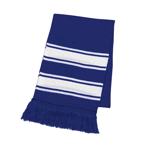 Two-Tone Knit cuff Beanie & Scarf 3
