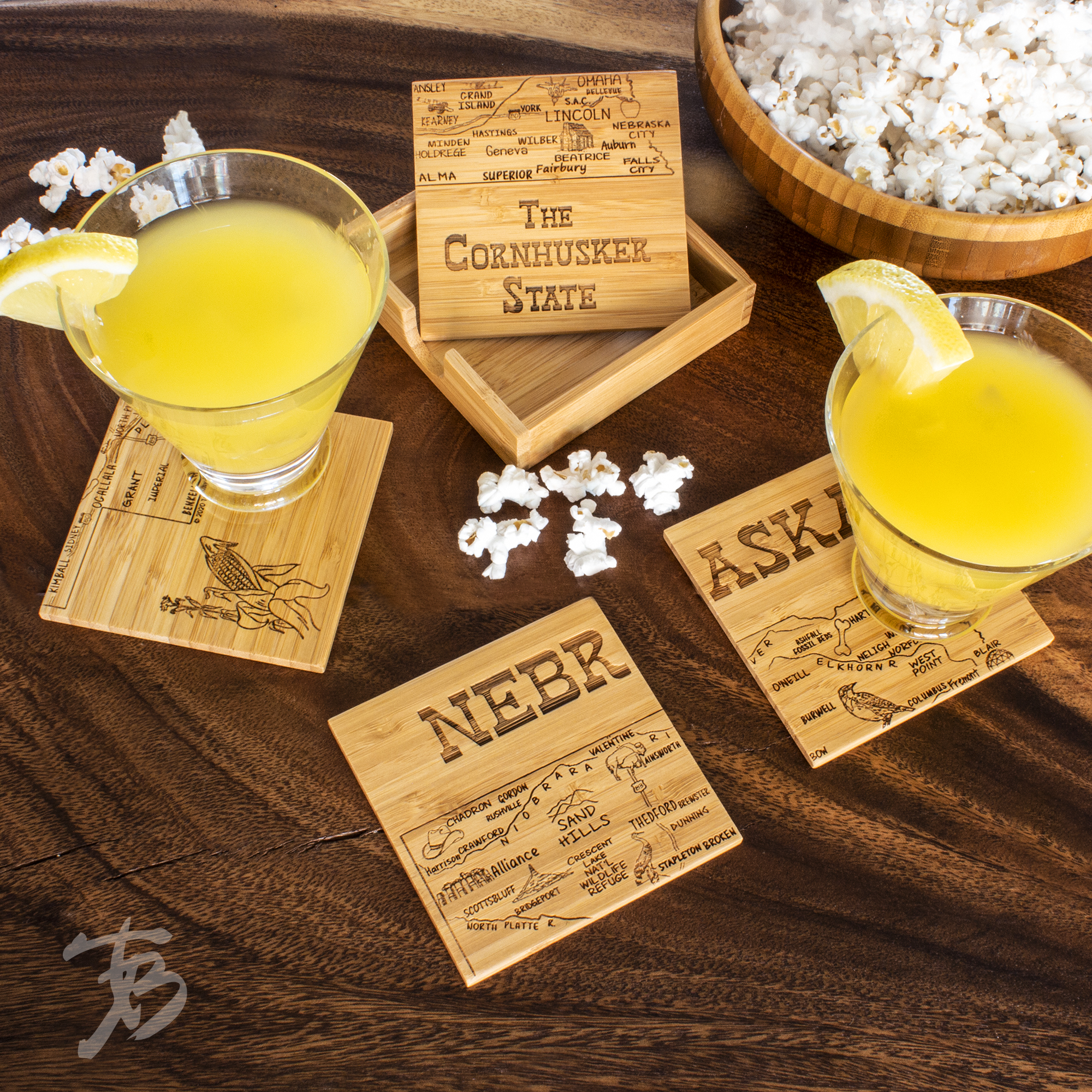 Nebraska Puzzle Coaster Set 2