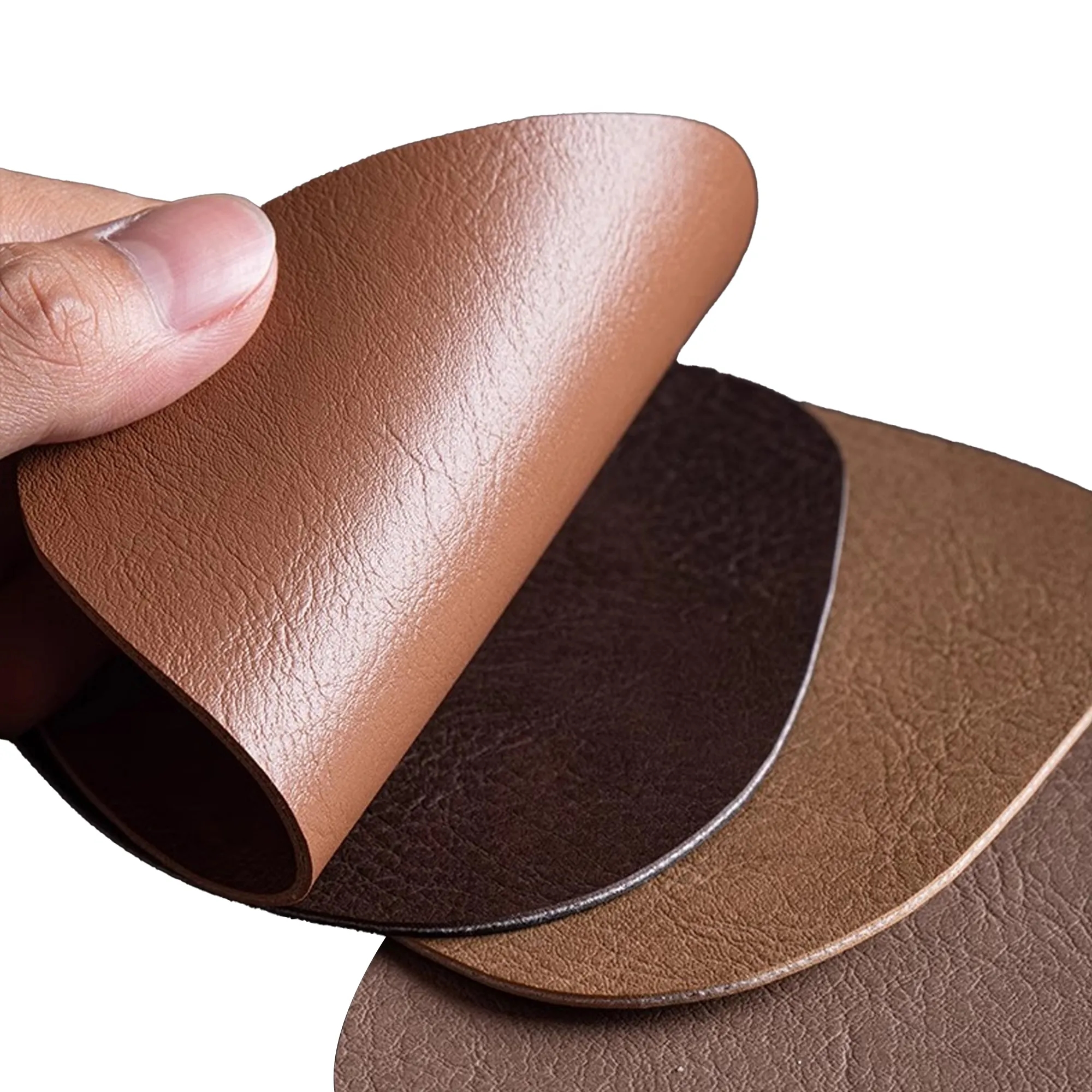 Teardrop PU Leather Insulated Coaster MOQ50pcs 1
