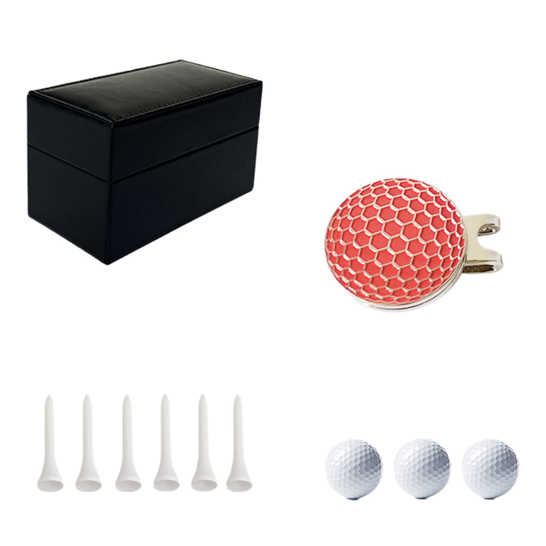 Leather Packaged Golf Balls Diameter 1.67 In 3