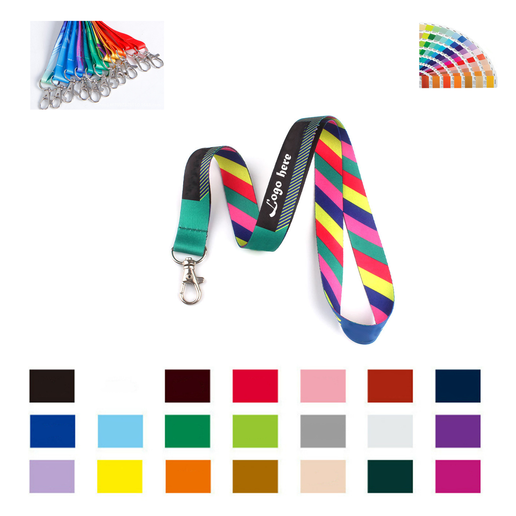 Full Color Polyester Lanyard MOQ100 1