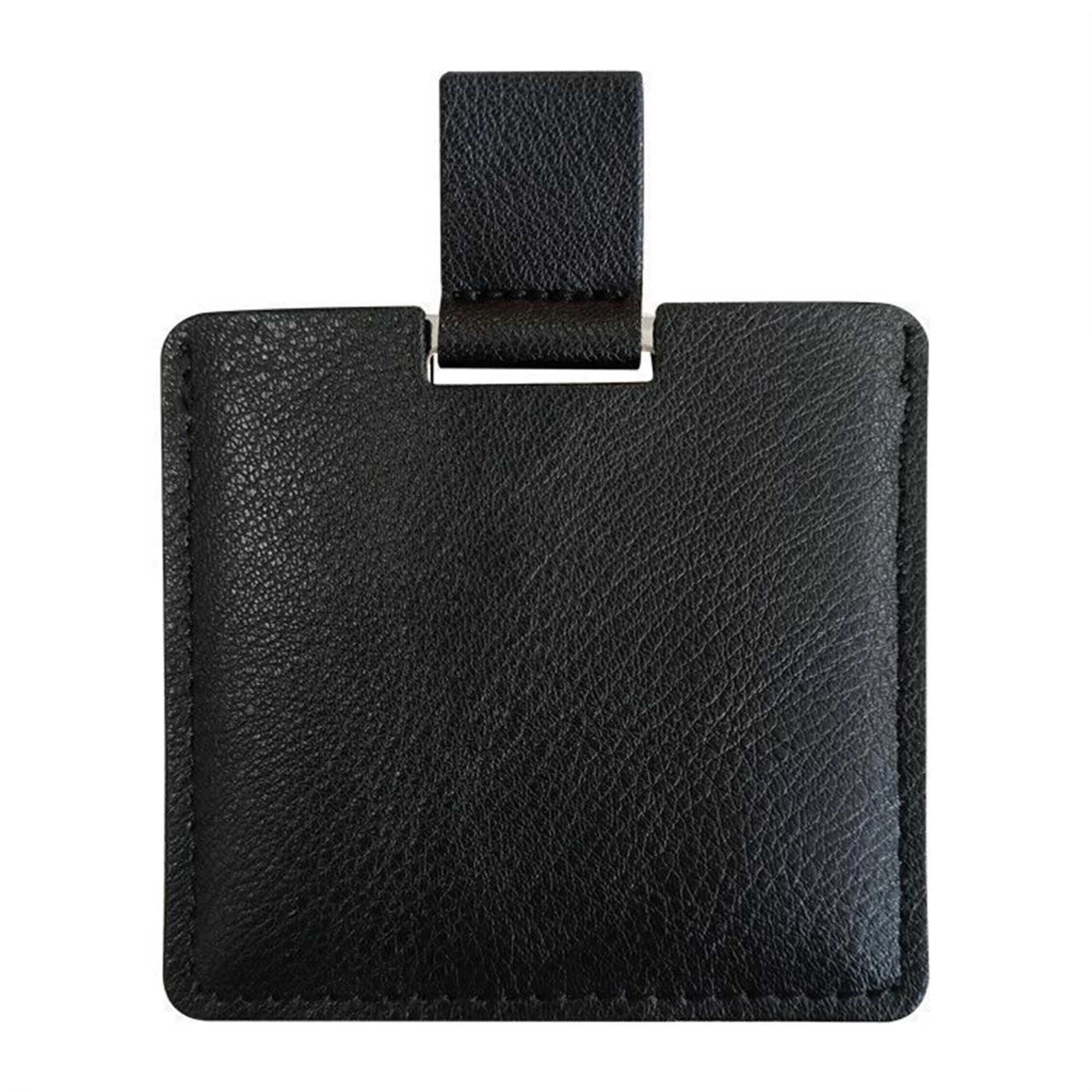 Stainless Steel Compact Mirror With PU Leather 1