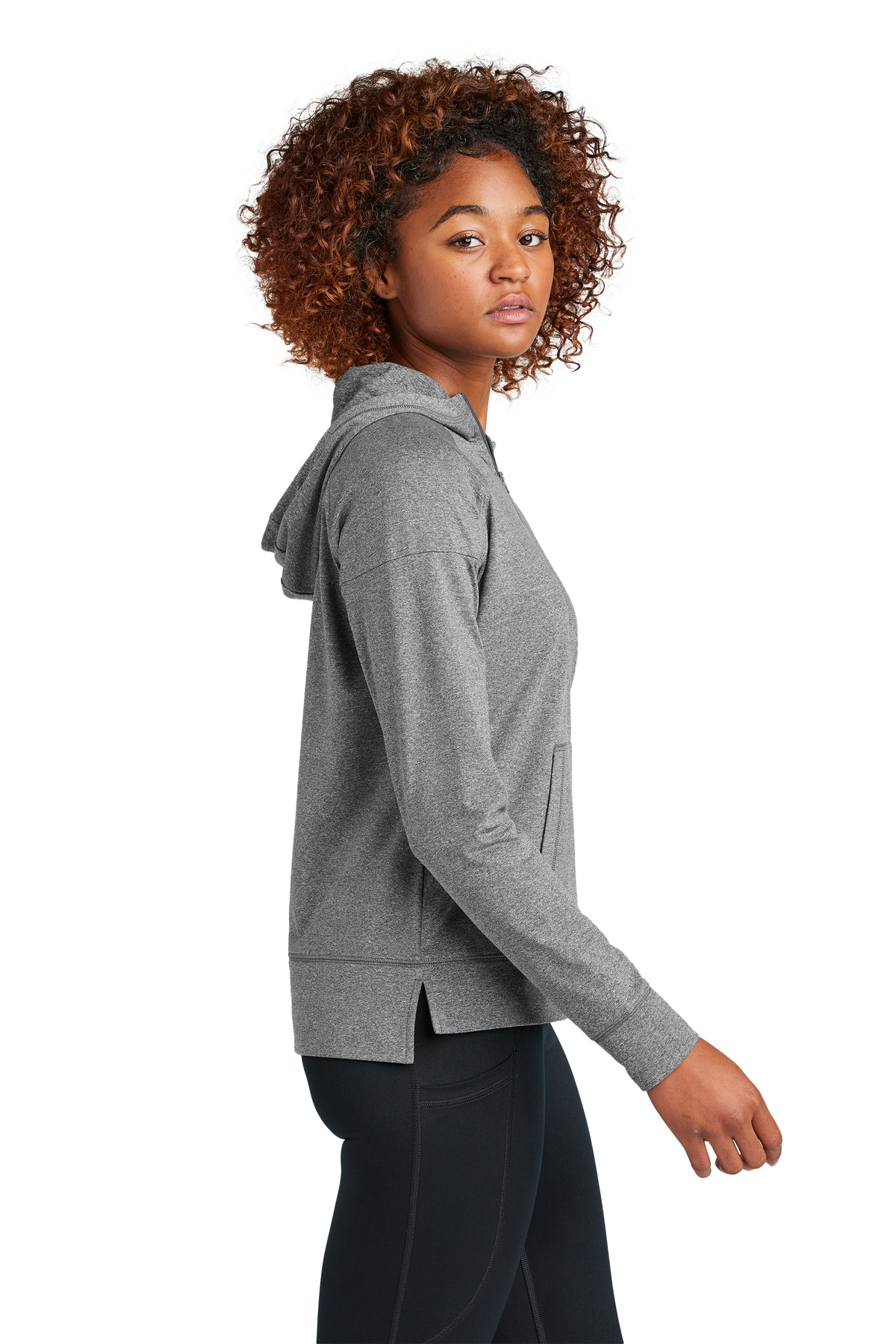 Sport-Tek Women's Sport-Wick Stretch 1/2-Zip Hoodie LST856 2