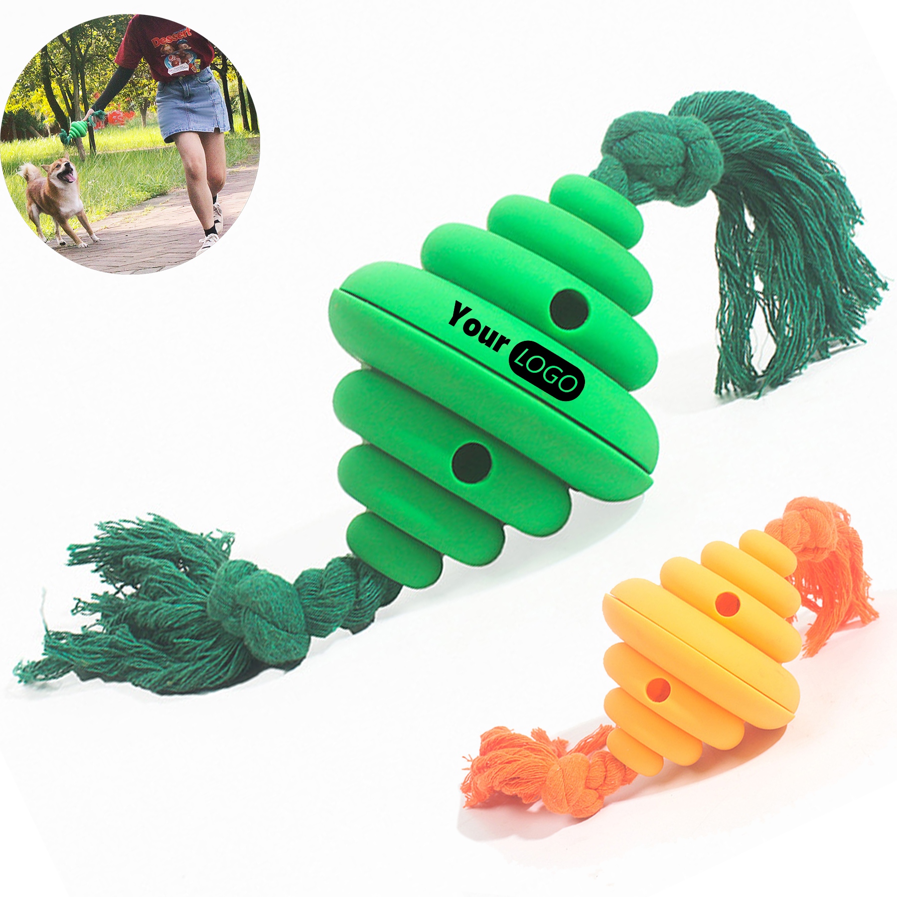 Siliconec Indestructible Aggressive Chewers Tough Dog Toys 1