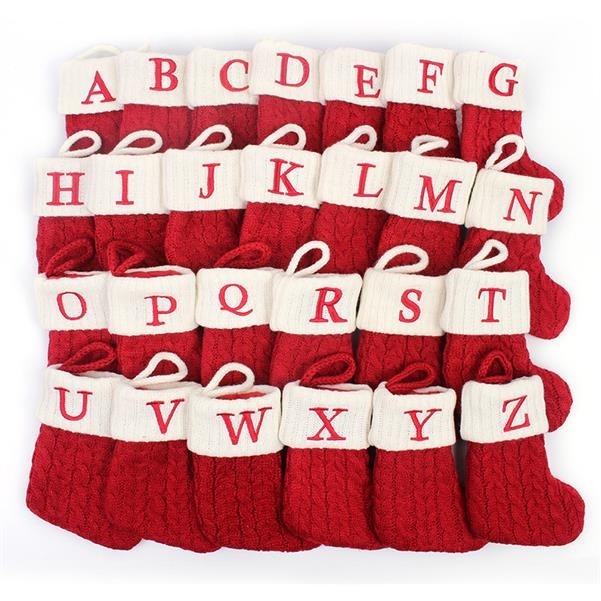7" x 5.5" Knitted Christmas Stockings 1