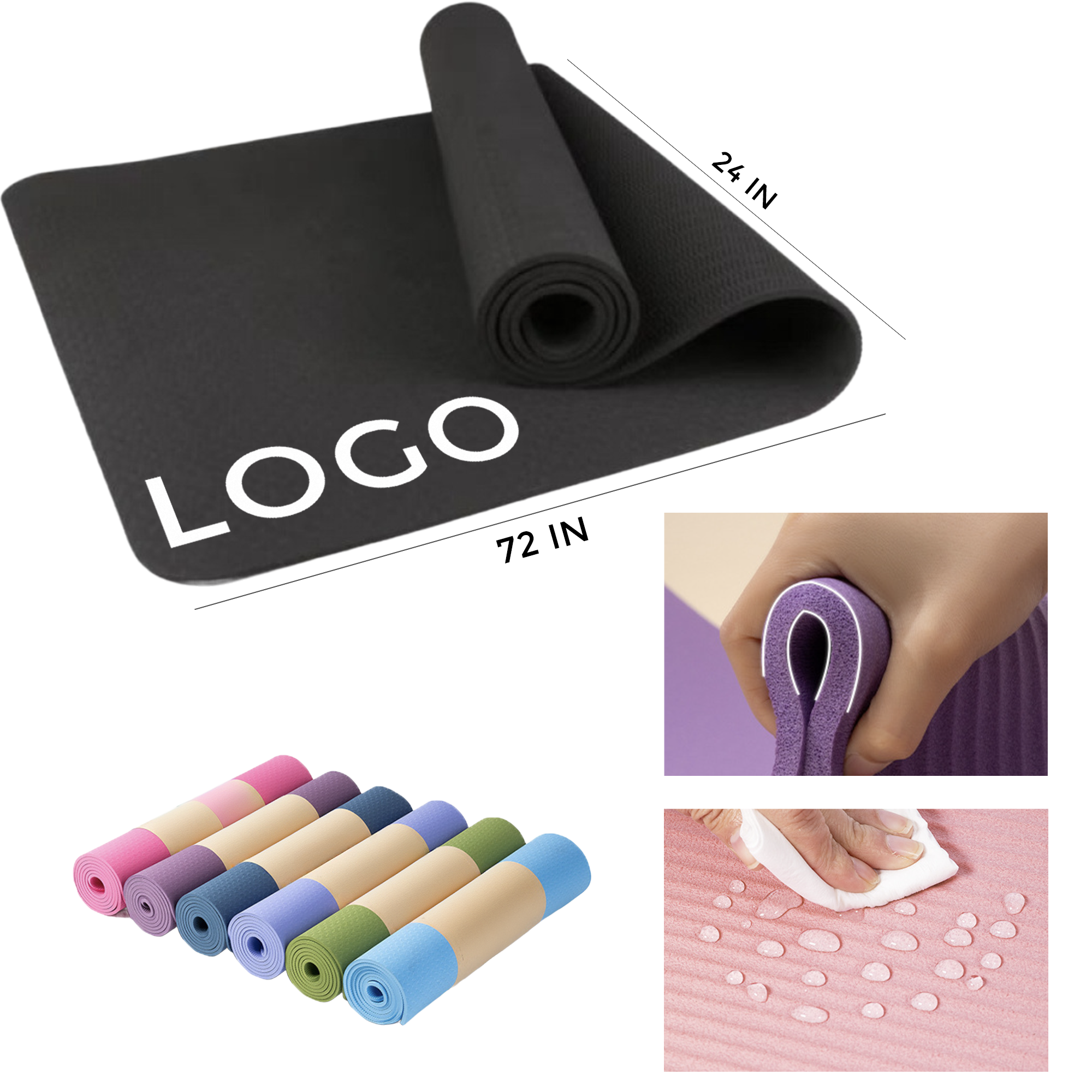 MOQ 1 PCS Eco - Friendly Yoga Mat 2