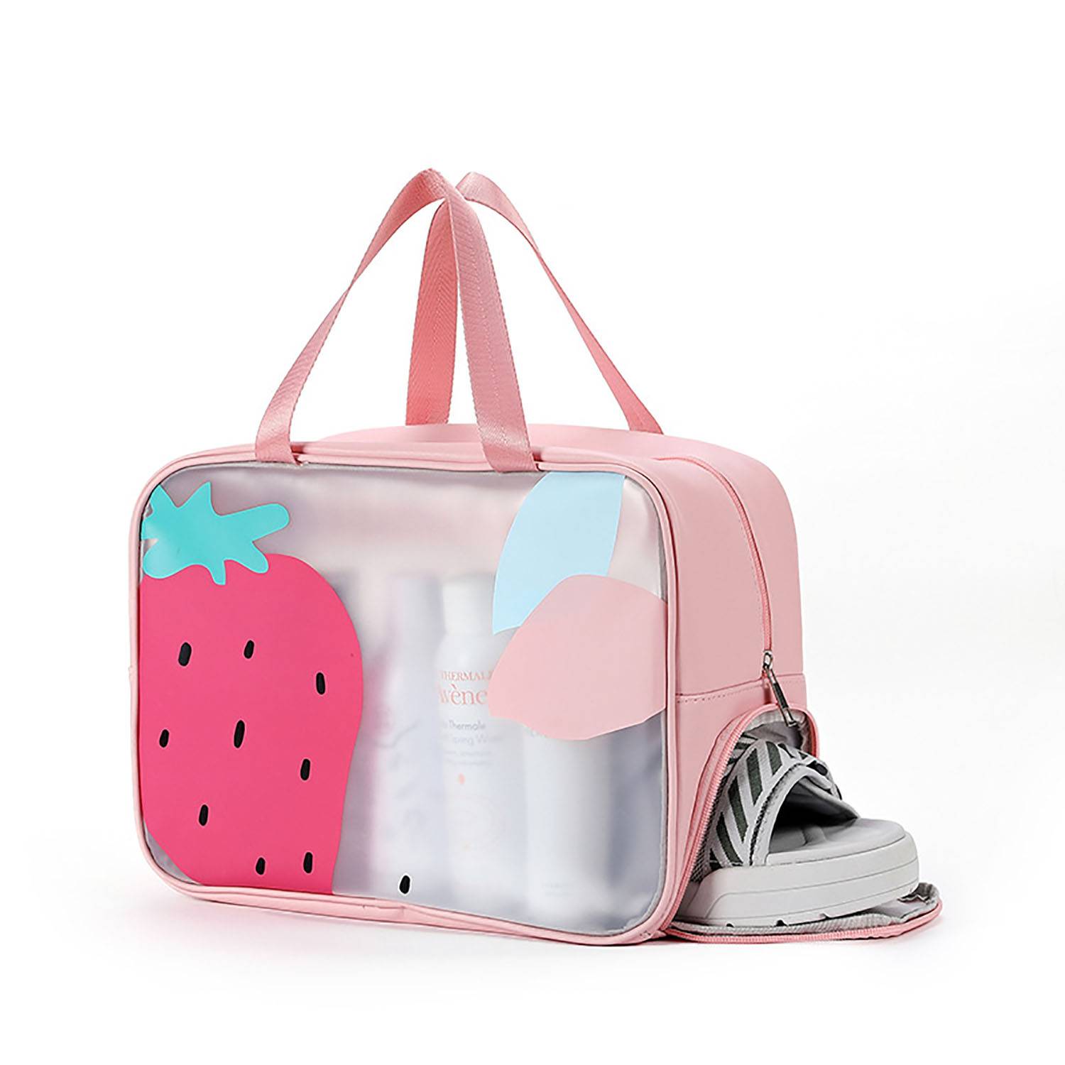 Cosmetics Wet Dry Separate Toiletry Bag with Shoes Storage 8