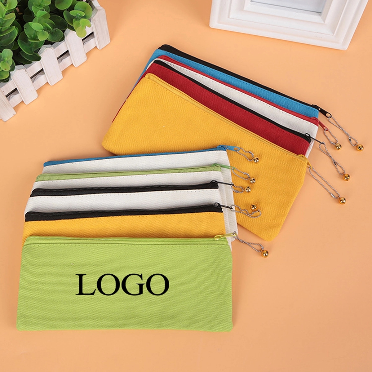 Canvas Makeup Bag Multipurpose Cosmetic Pencil Pouch 2