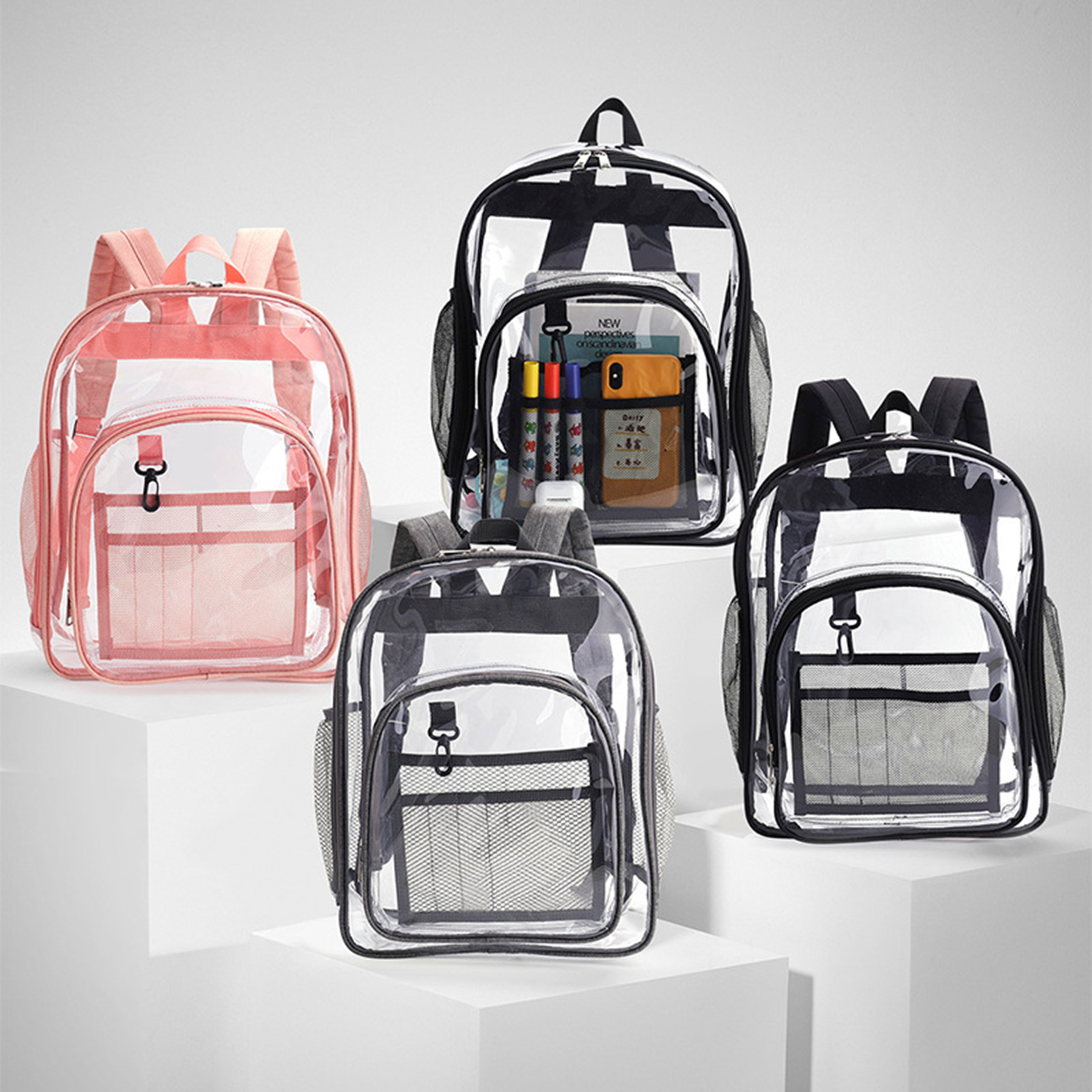 Transparent Clear Backpack 2