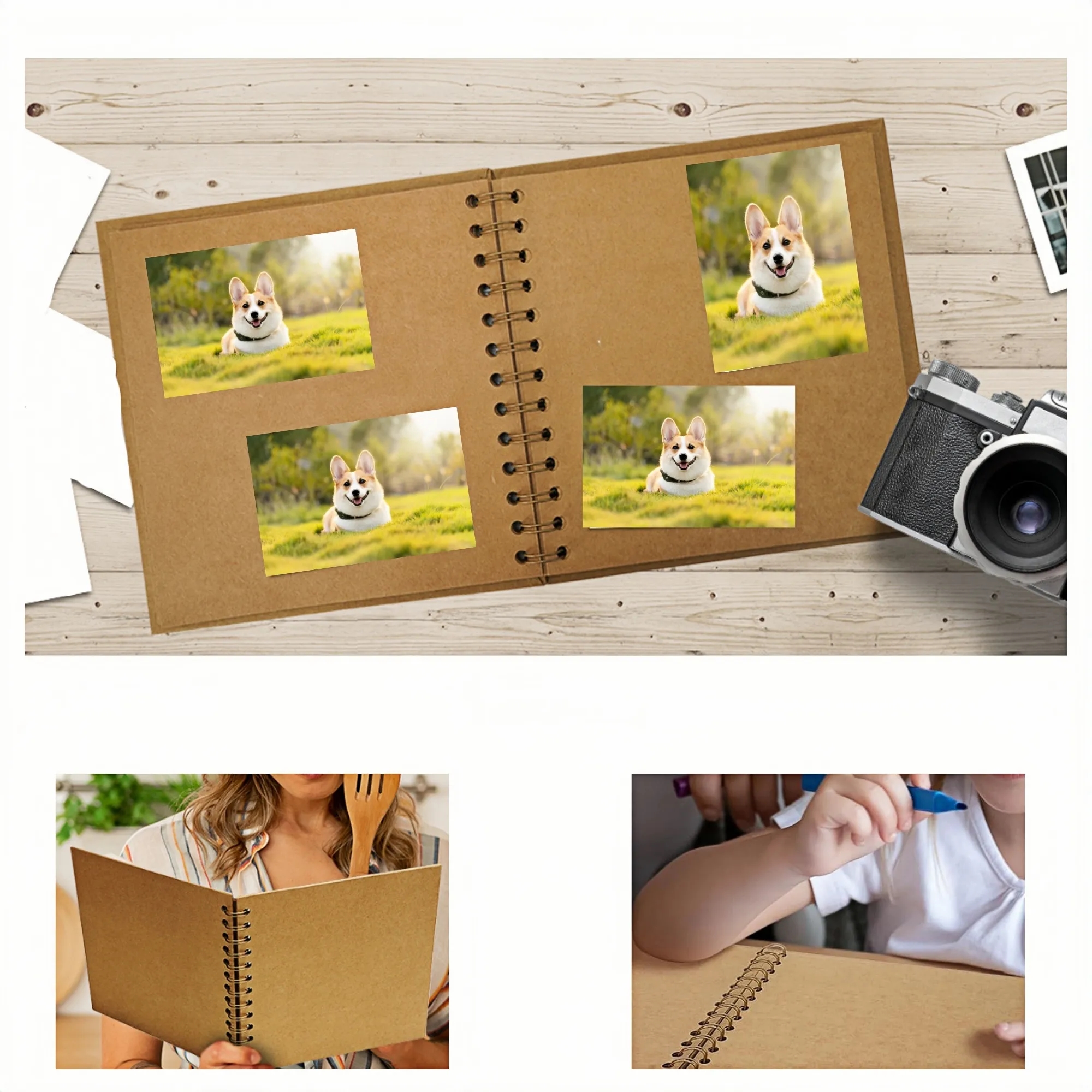 DIY Scrapbook for Photos & Memories - 20 Sheets 4