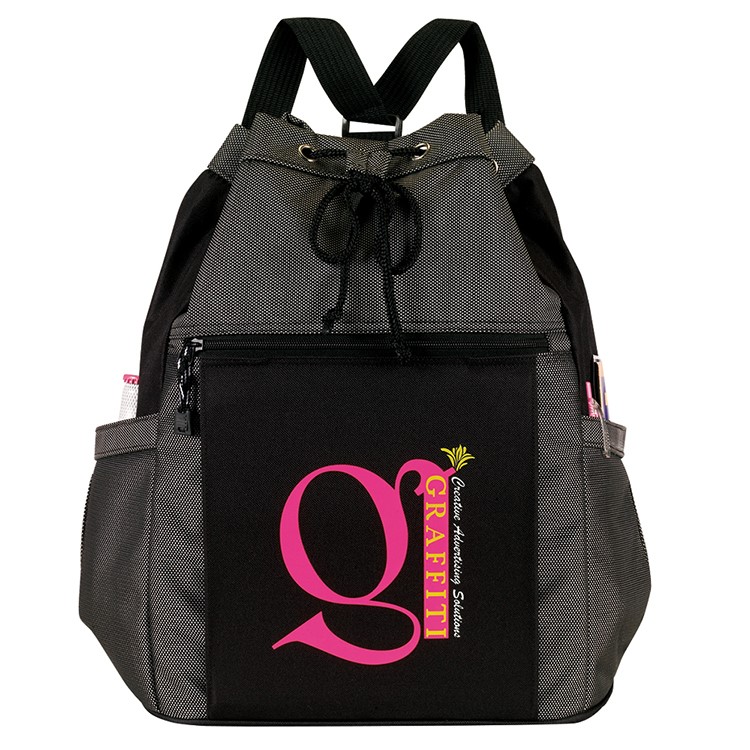 Two-Tone Sport Drawstring Backpack