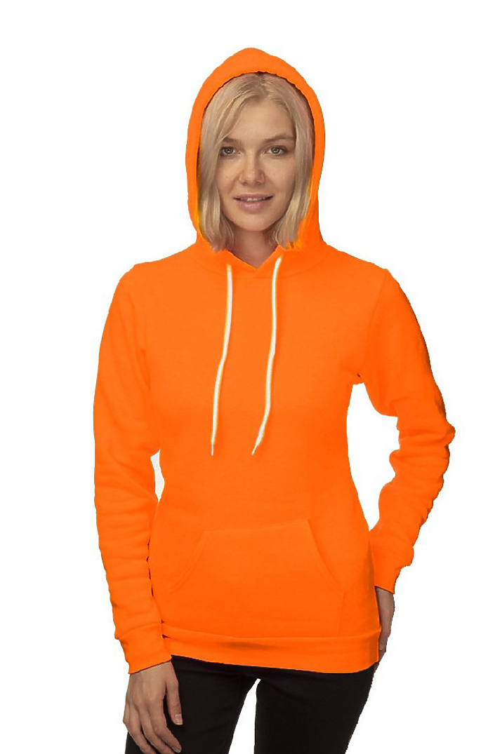 Unisex Fashion Fleece Neon Pullover Hoodie 4