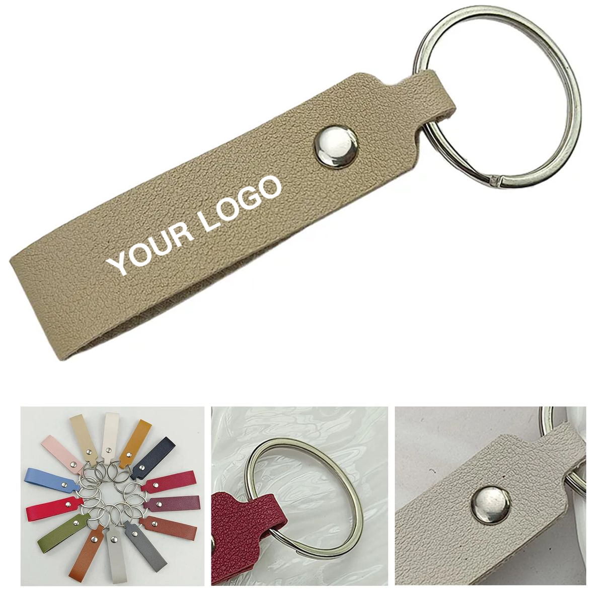 Elegant Leather Keychain for Carrying Keys 7
