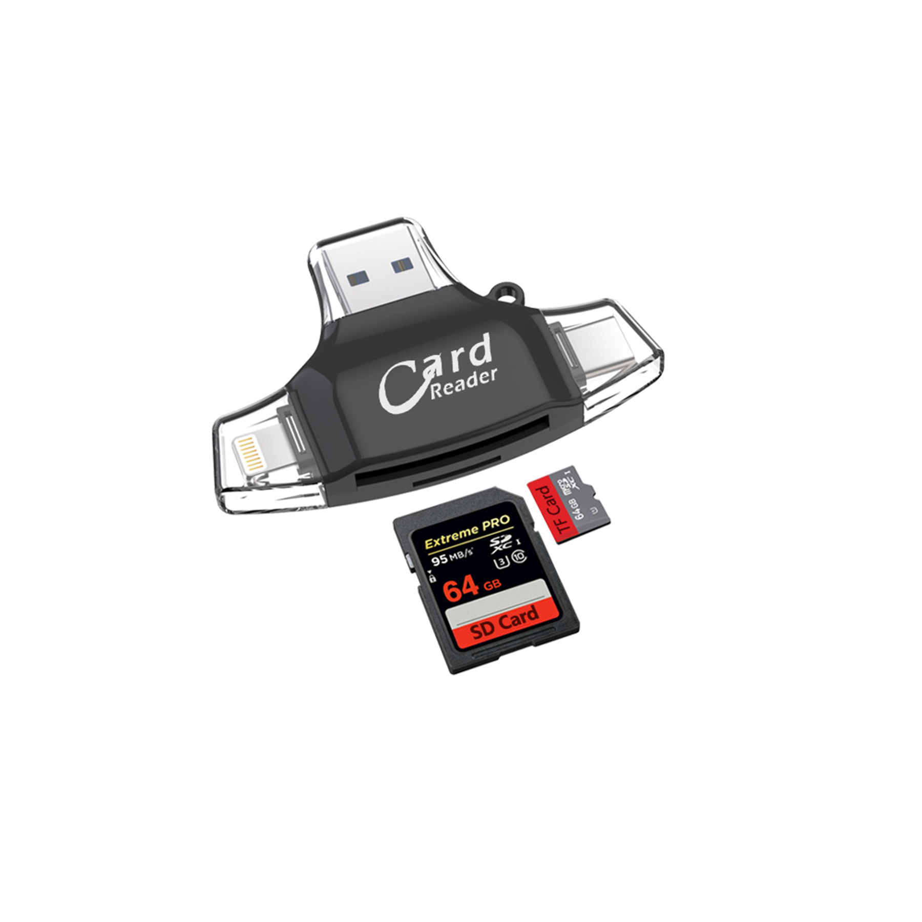 Sd Card Reader Triangle Memory Card For Pad Type C Phone 2