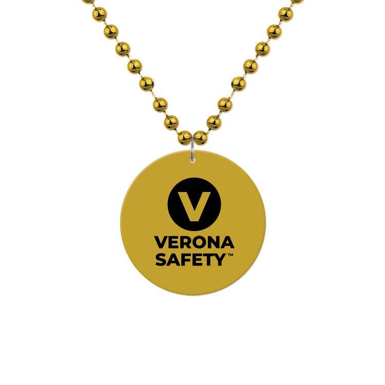 Medallion Bead Necklace w/ Medallion 16