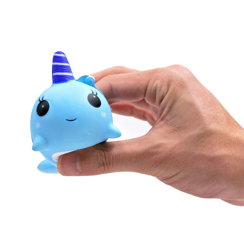 Squishy Narwhal Squeeze Toy Stress Reliever 3
