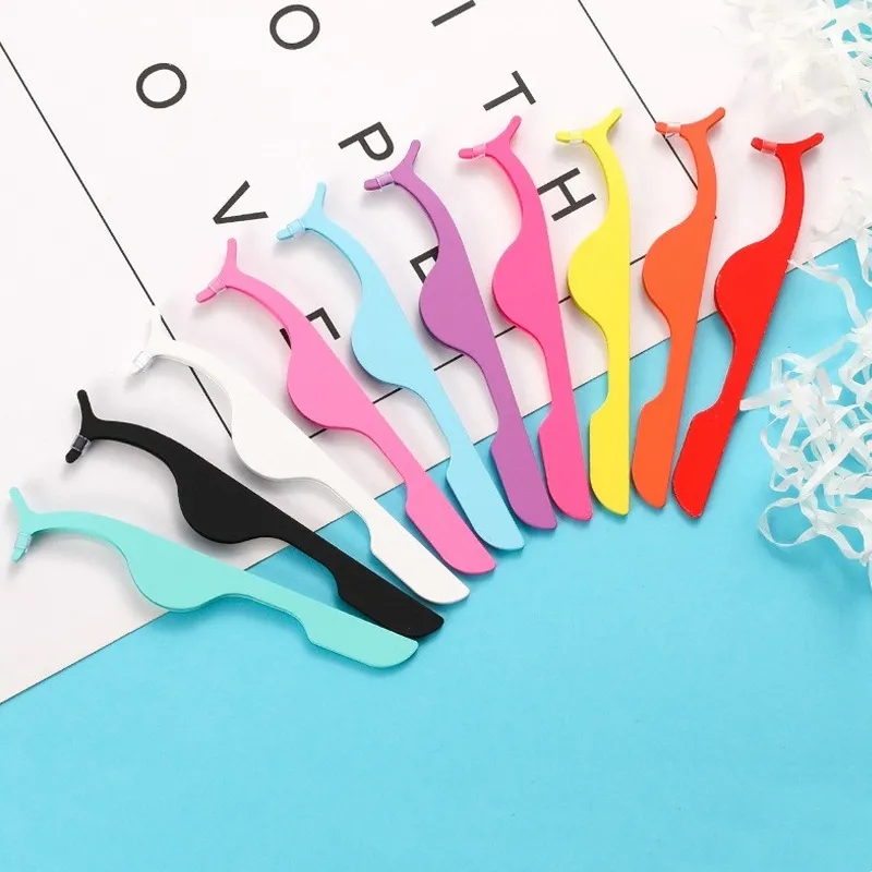 Stainless Steel Eyelash Tweezers 2