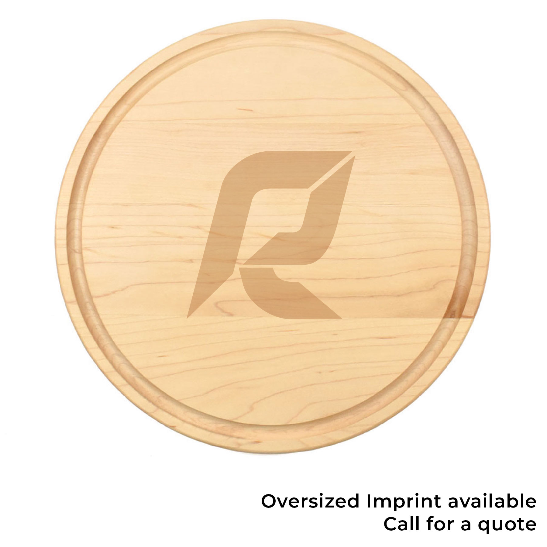 13 1/2" Maple Round Cutting Board with Juice Groove 2