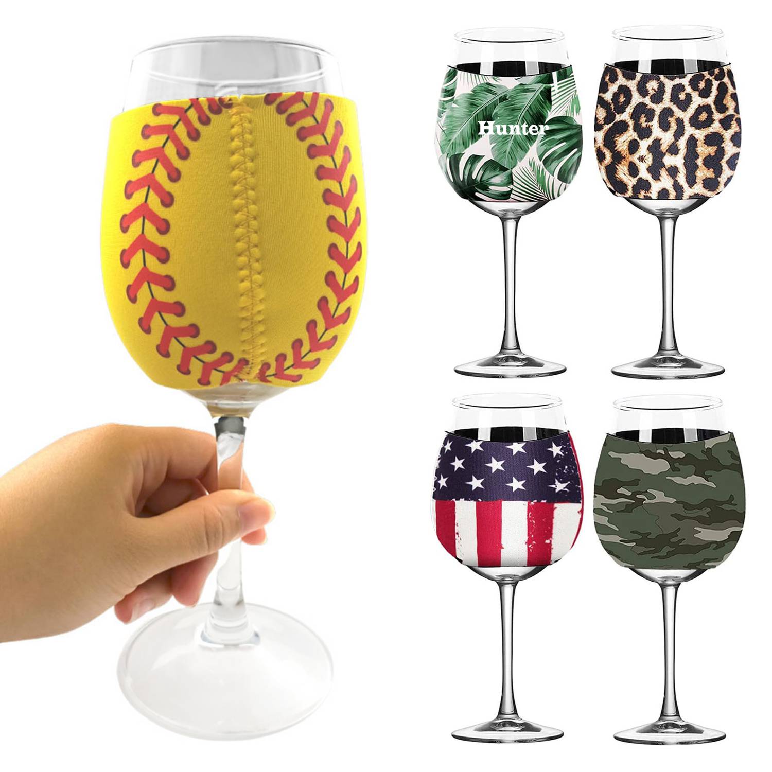Rubber Wine glass sleeve cup holder 2