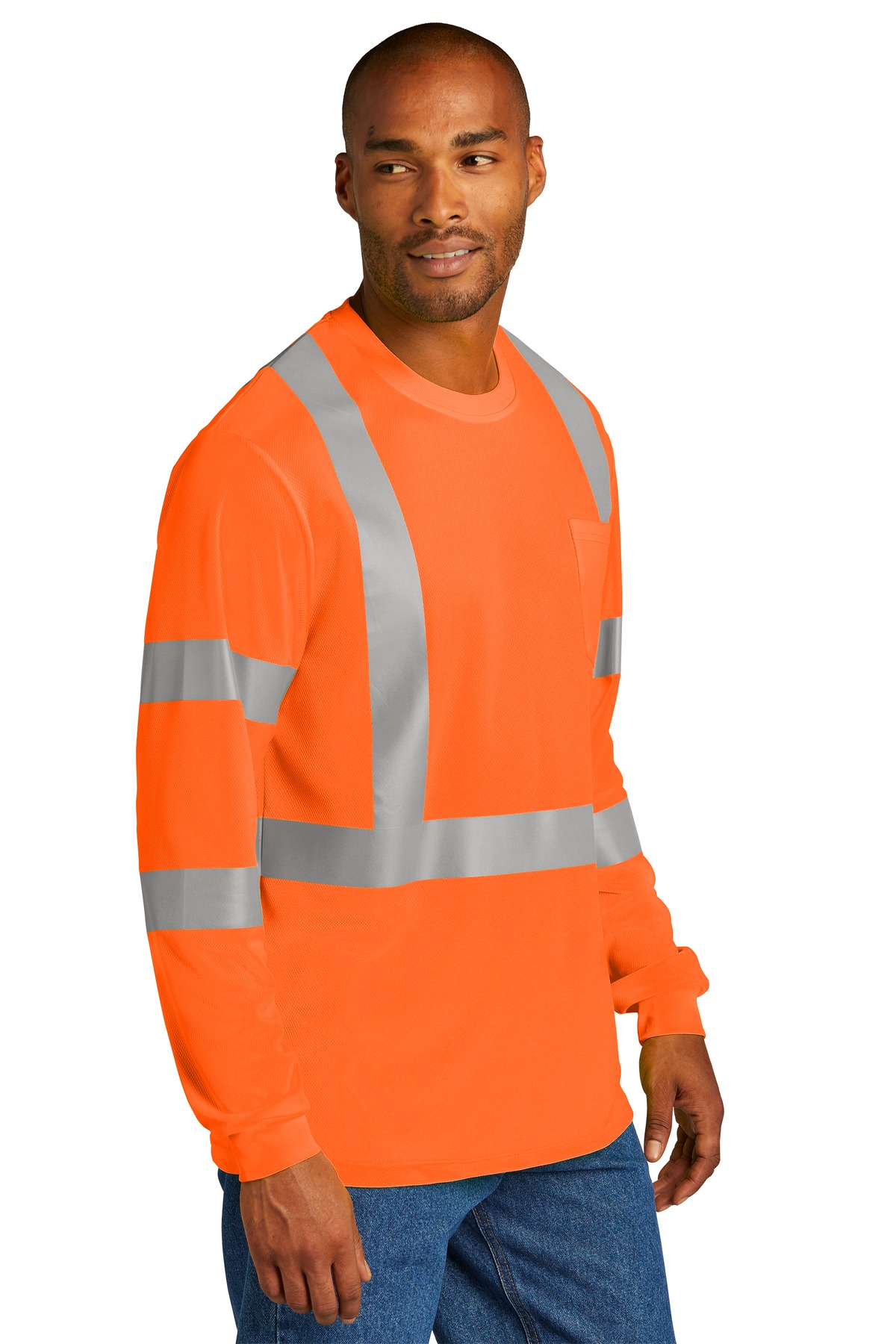CornerStone ANSI 107 Class 3 Mesh Long Sleeve Tee. CS203 5