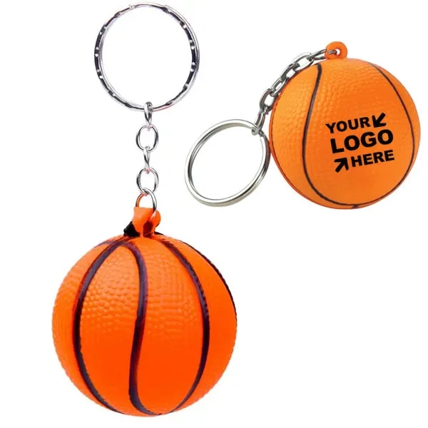 Basketball Stress Reliever Keychain 1