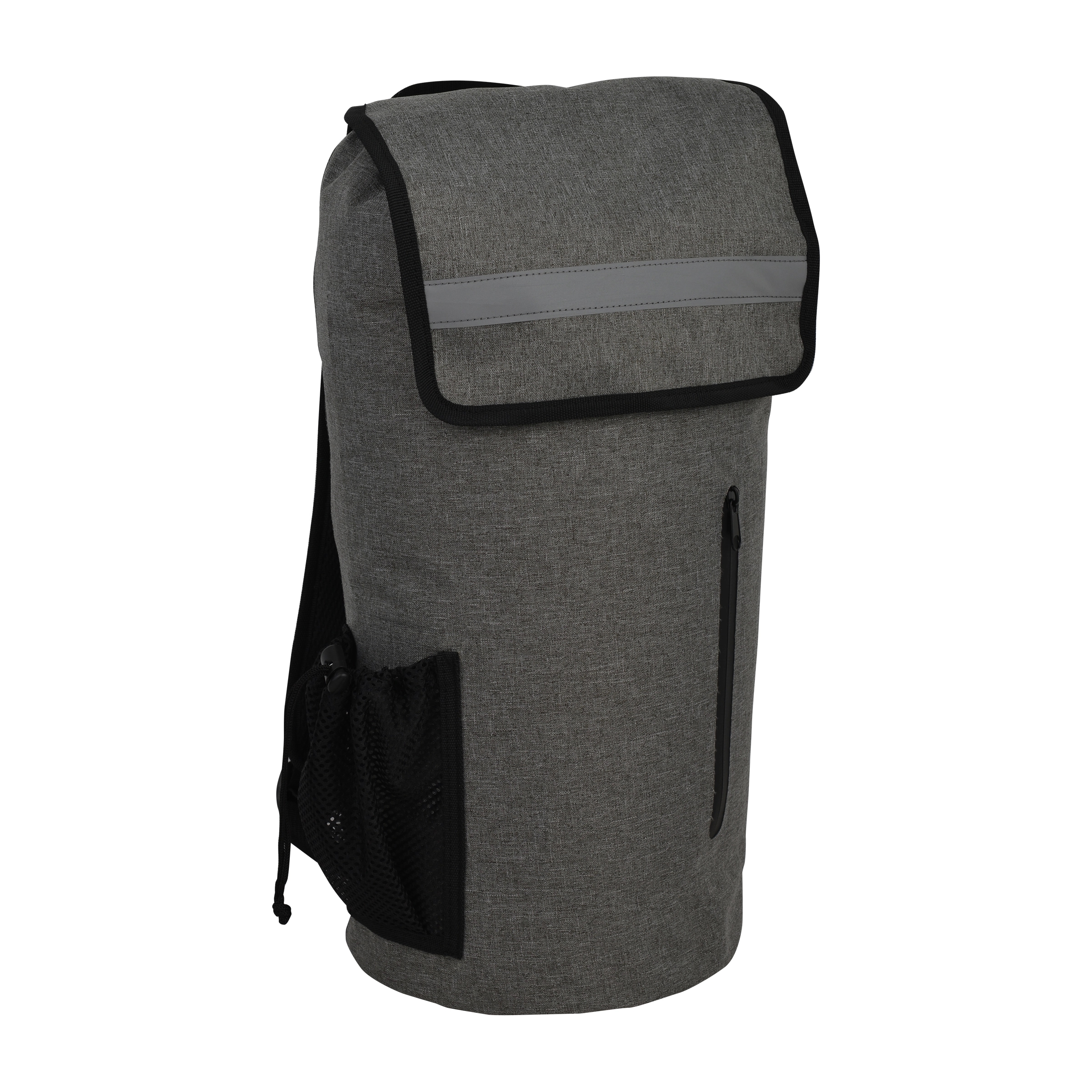 Premium 20L Gray Waterproof Sport Bag with Outer Zipper 3