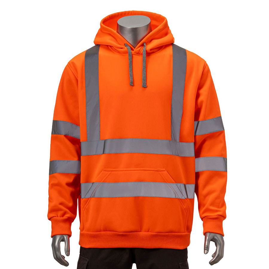 VISIPRO Reflective Safety Hoodie with Bands & Brace - 280G 3