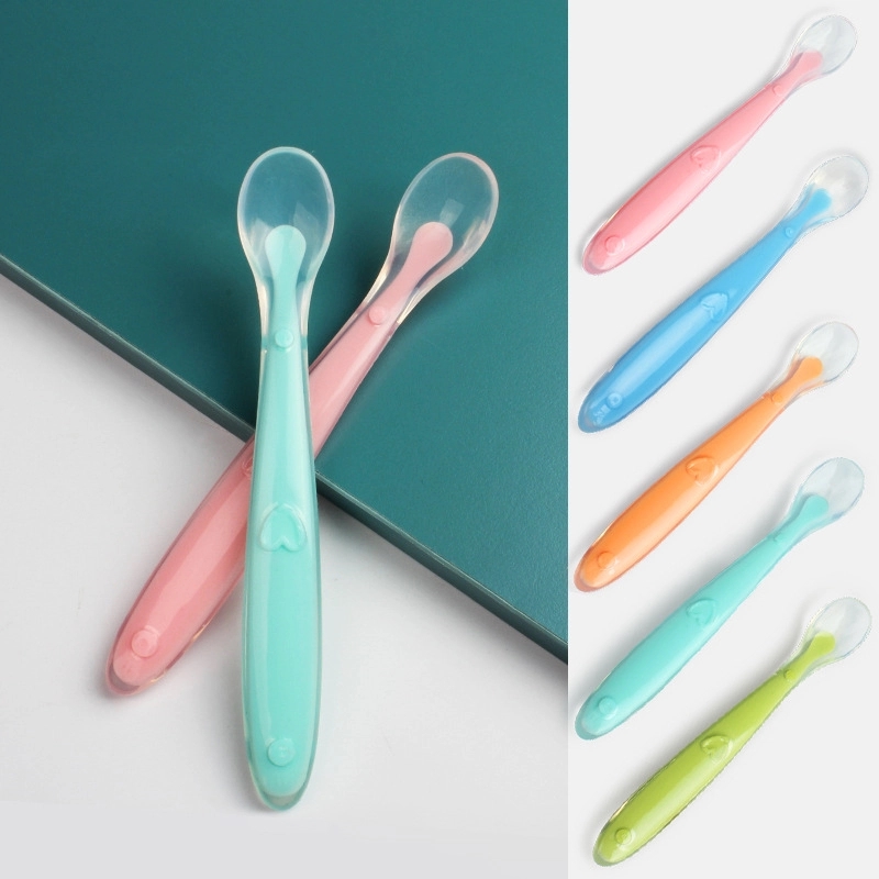 Silicone Baby Soft Spoons Training Feeding 2