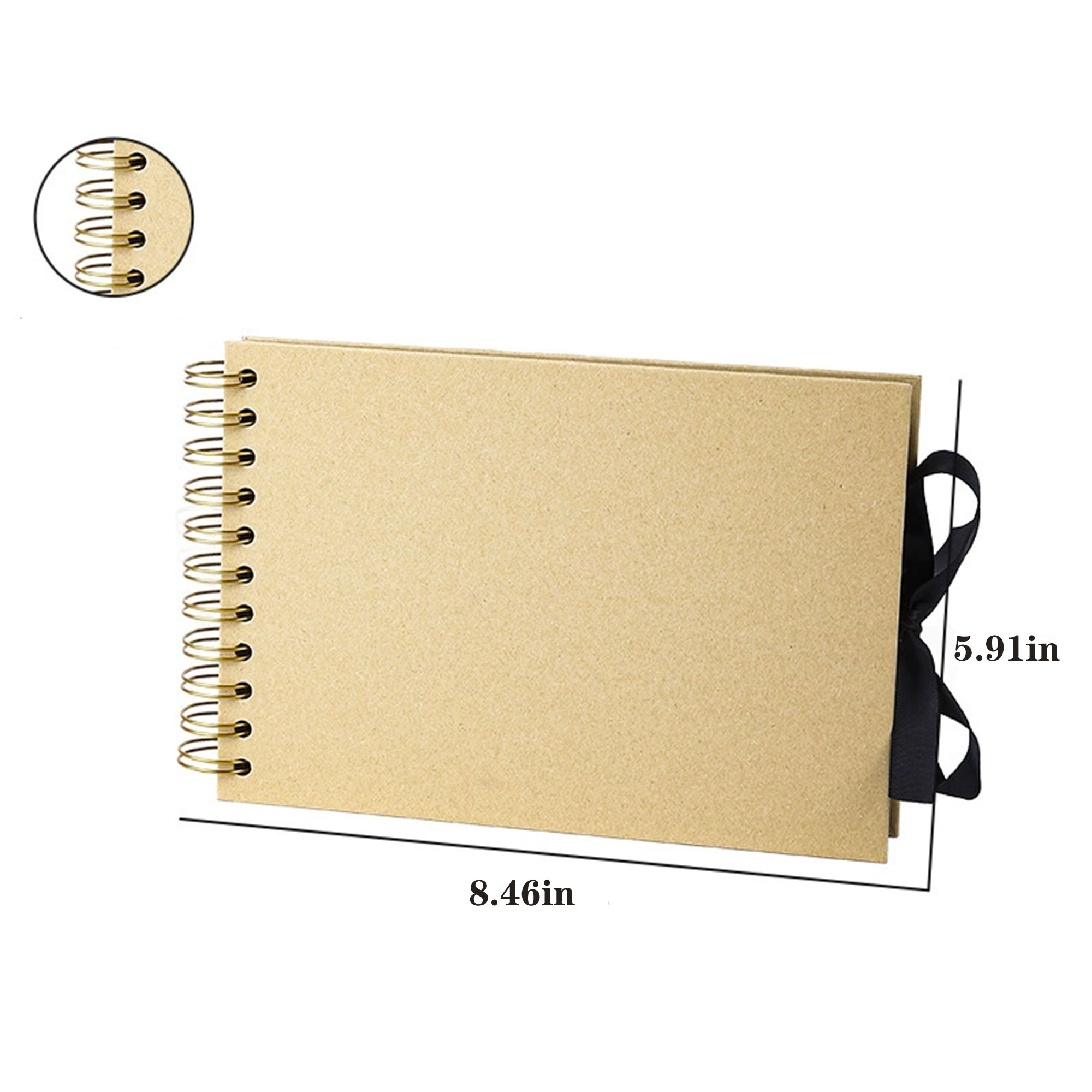 MOQ 20 A5 Spiral Polaroid Album With Bow 4