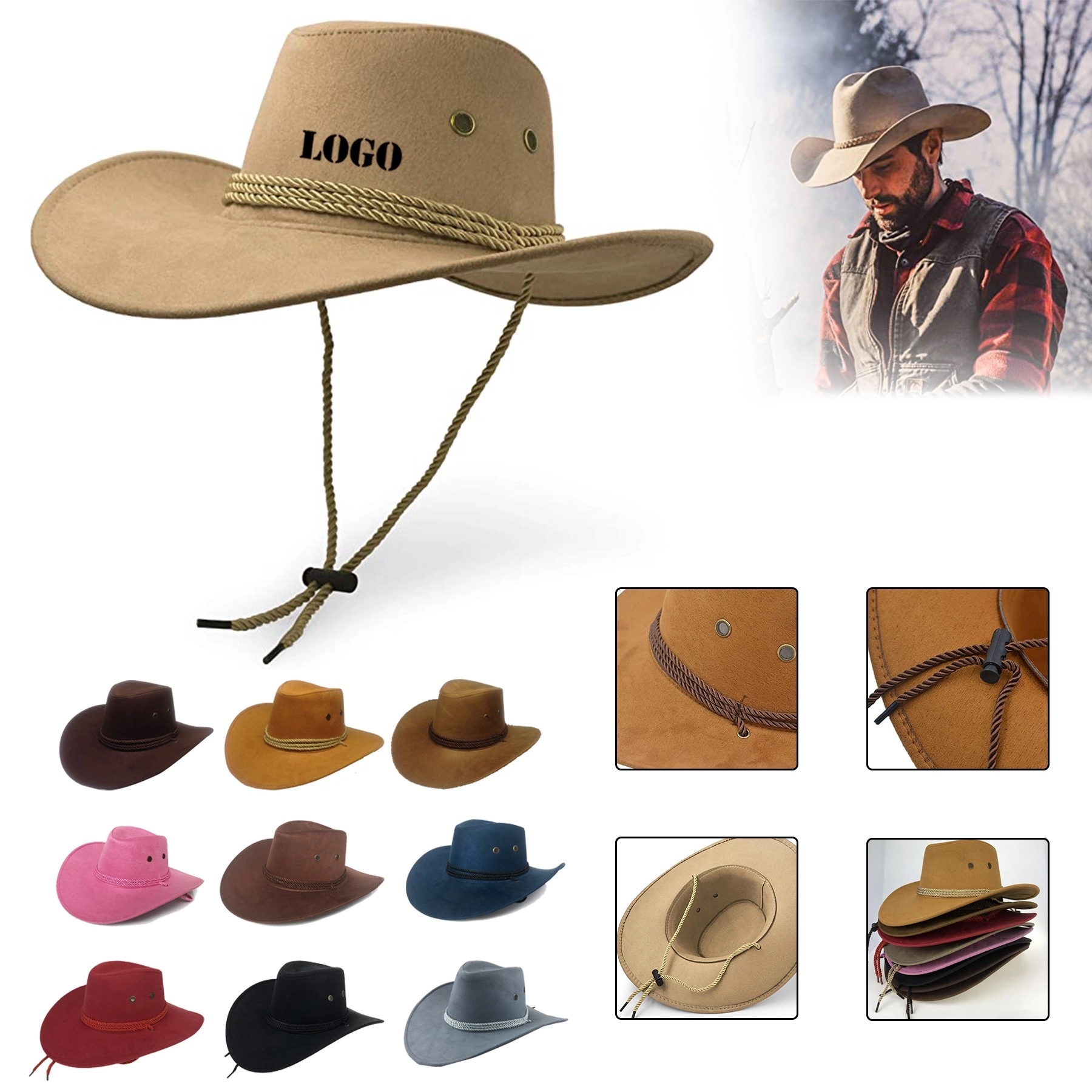 Suede Cowboy Hat 1