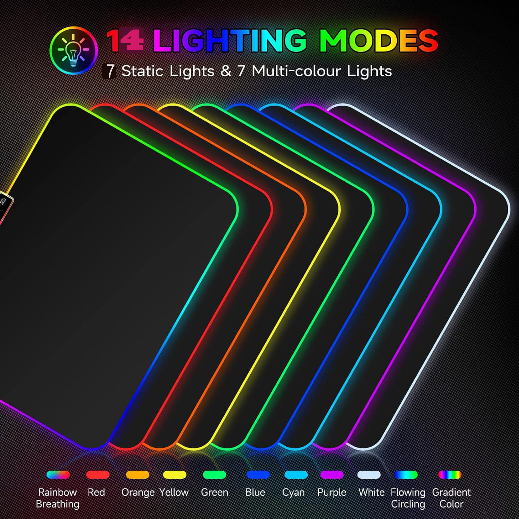 RGB LED Gaming Mouse Pad 1