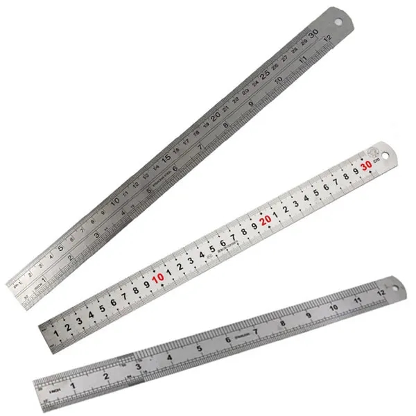 12" Stainless Steel Straight Scale Ruler 5