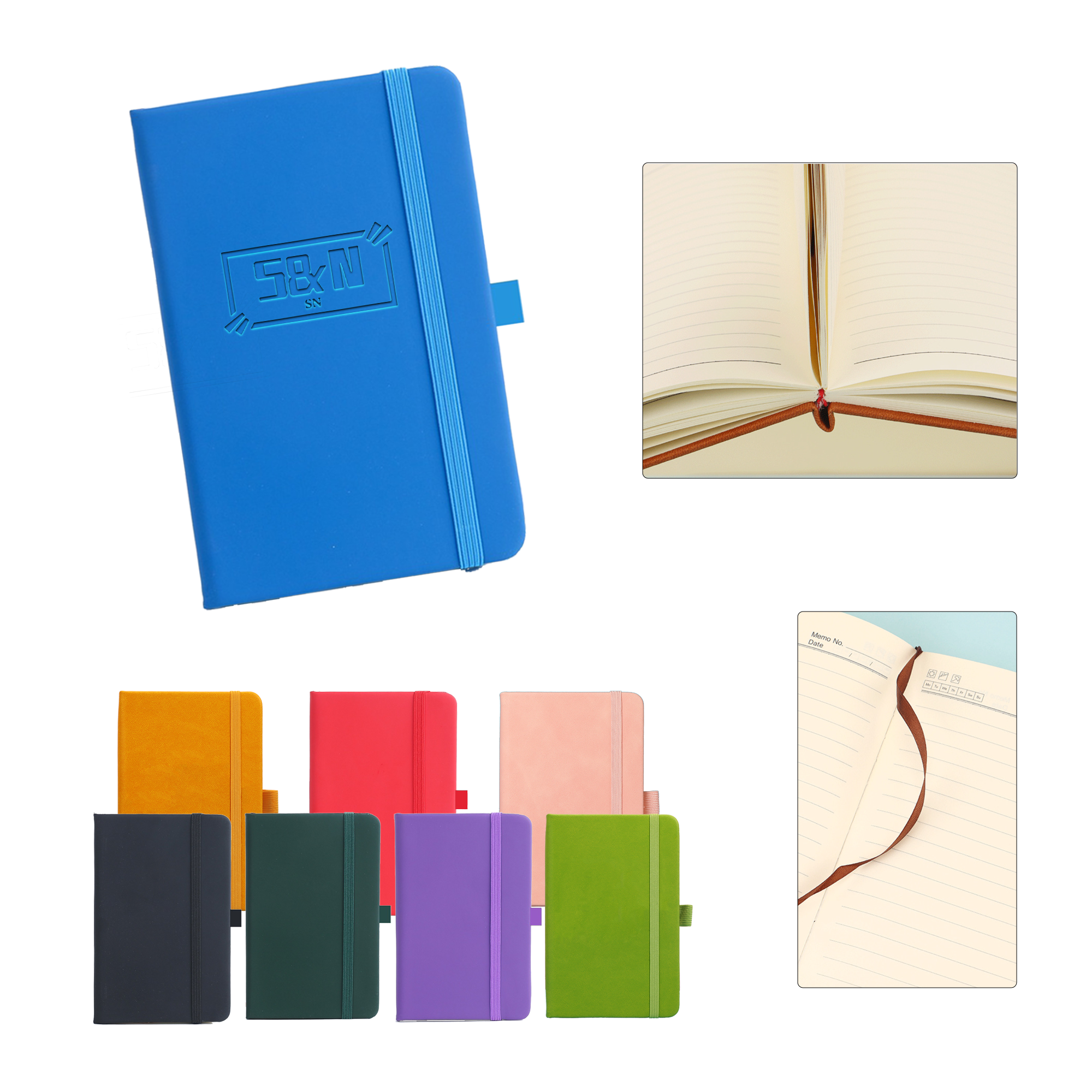 A6 Portable Pocket Notebook With Shoulder Strap 2