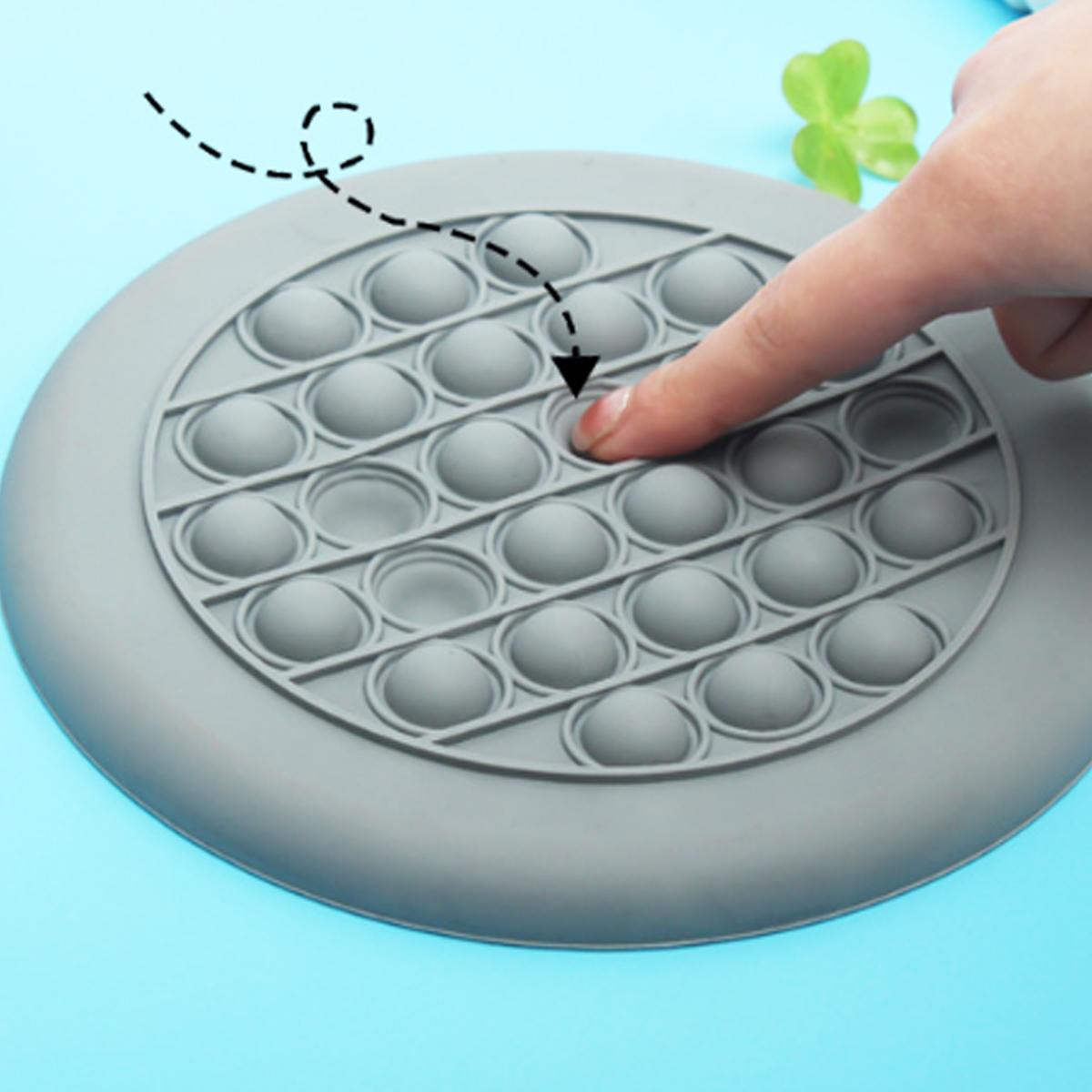 Round Pop Bubble Fidget Sensory Disc Toy 4