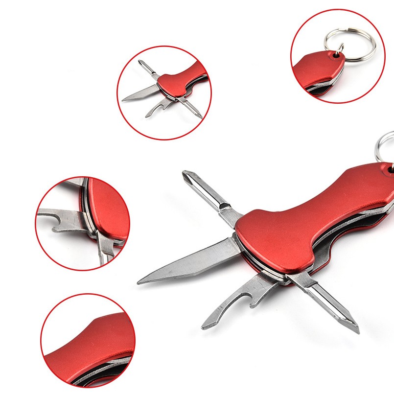 Stainless Steel Key Chain Pocket Multi-Tool 4