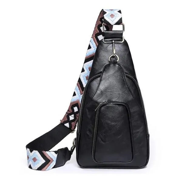 Stylish Custom Vegan Leather Sling Bag 4