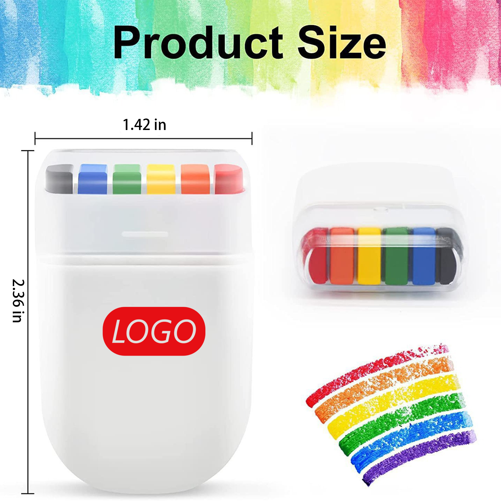 6-Color Party Rainbow Crayon 3