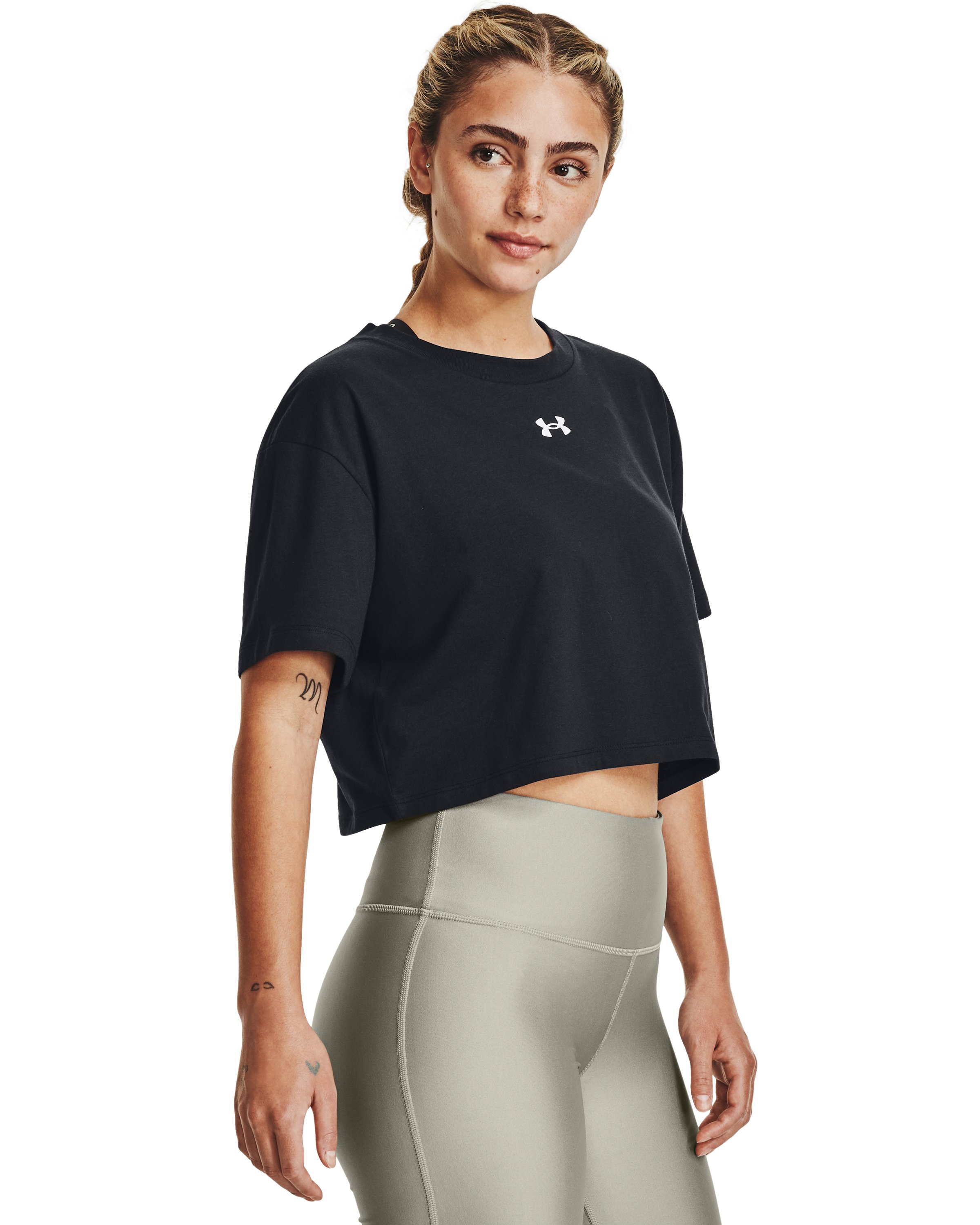 UA Crop Logo Women's Short Sleeve 4
