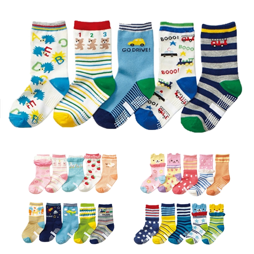 Non Skid Anti Slip Cotton Dress Crew Socks 2