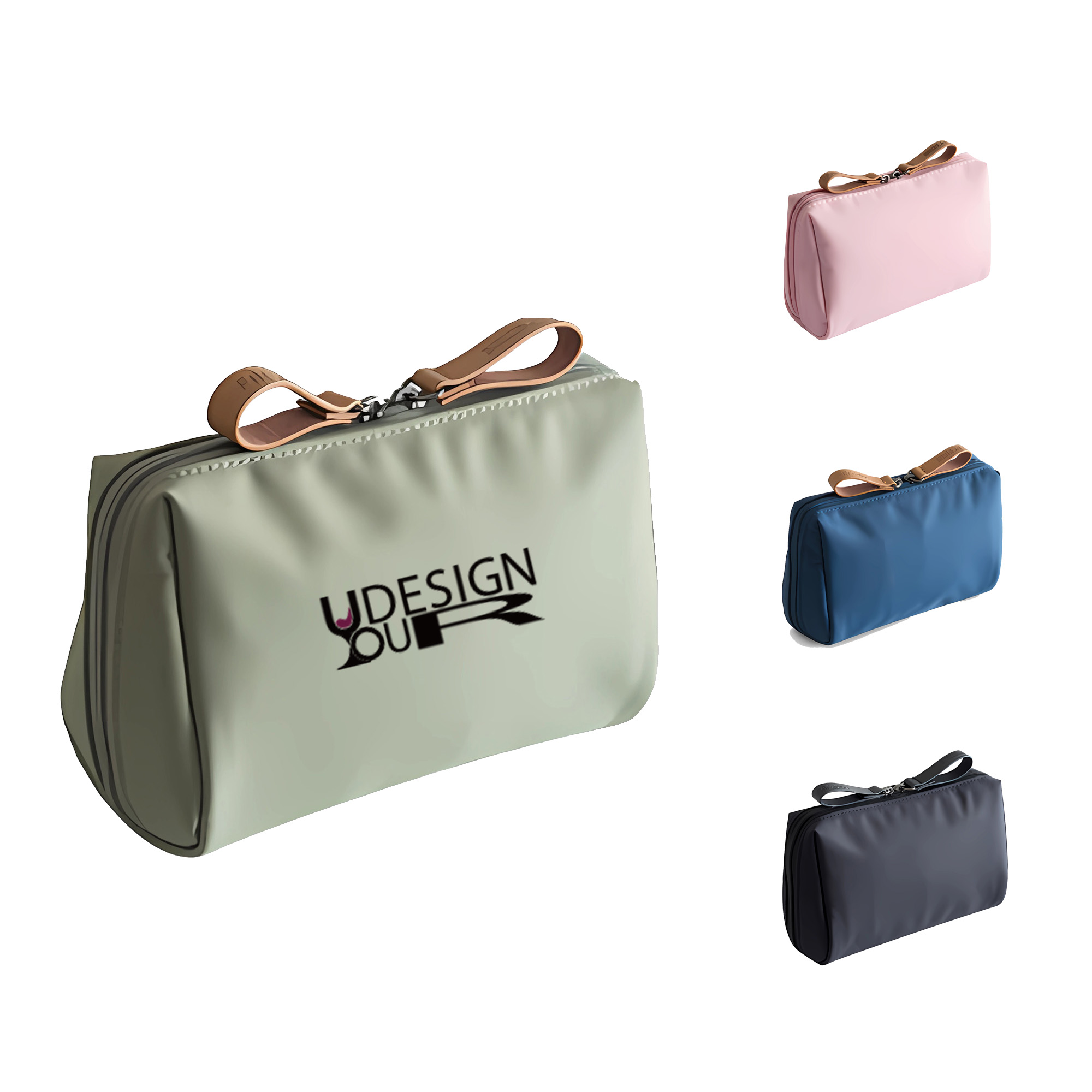 Compact Makeup Bag Travel Daily Use Cosmetic Zippered Chic 8