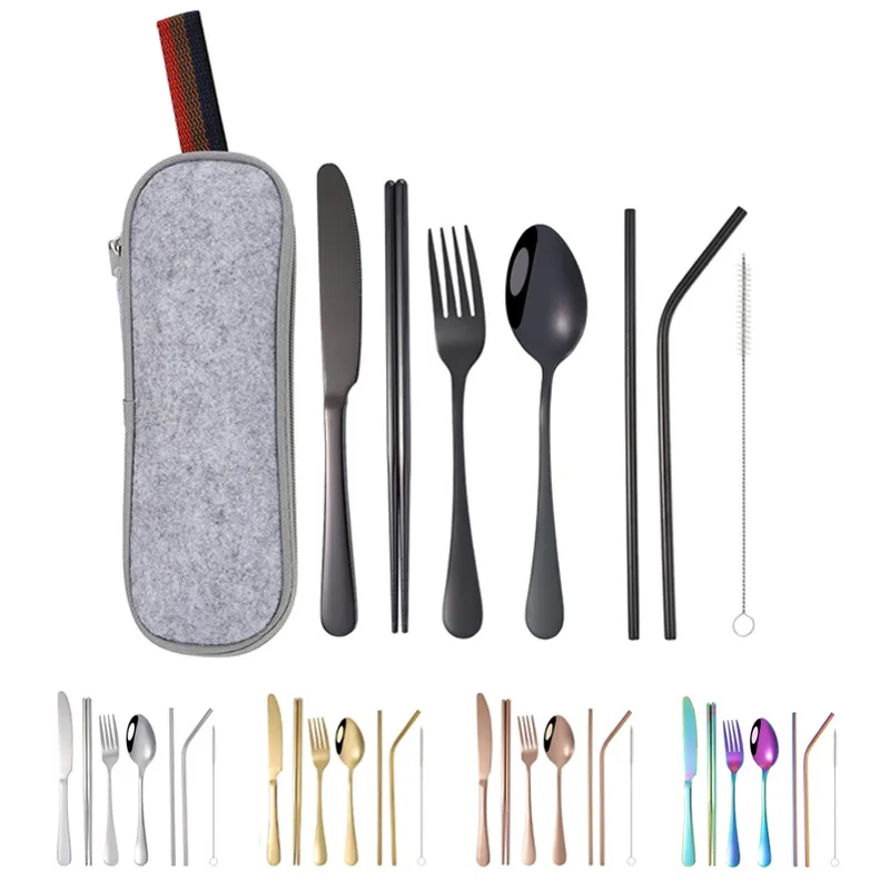 Stainless Steel Cutlery Set with Bag 1