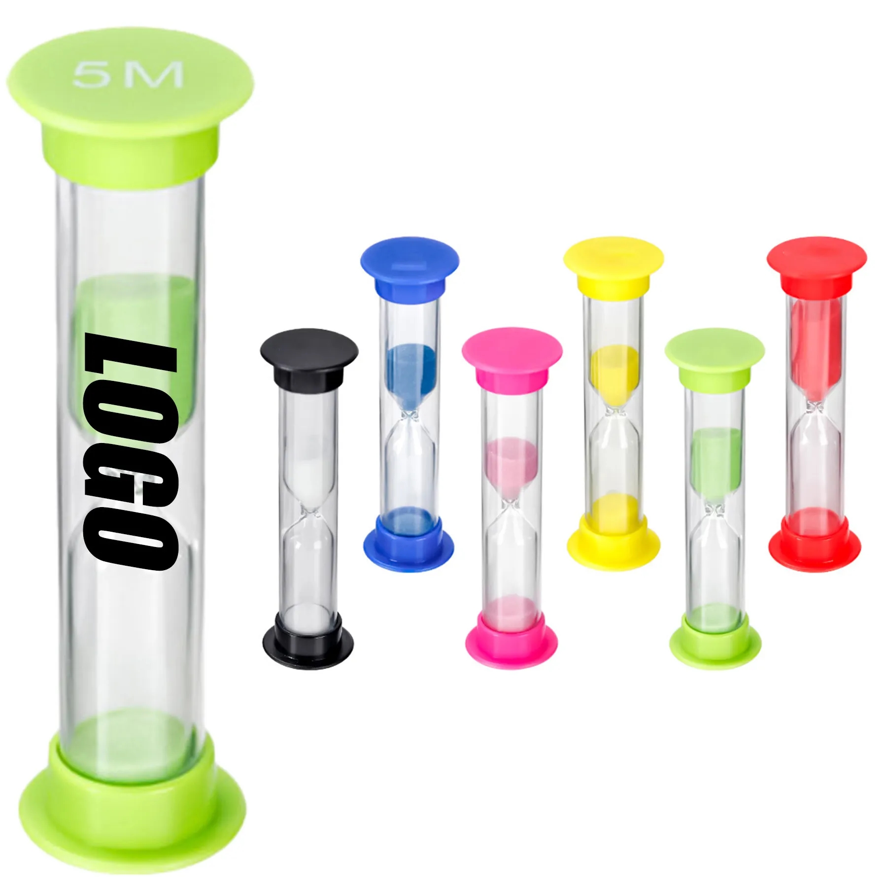 Plastic Board Game Sand timer Colorful Sandglass Hourglass 2