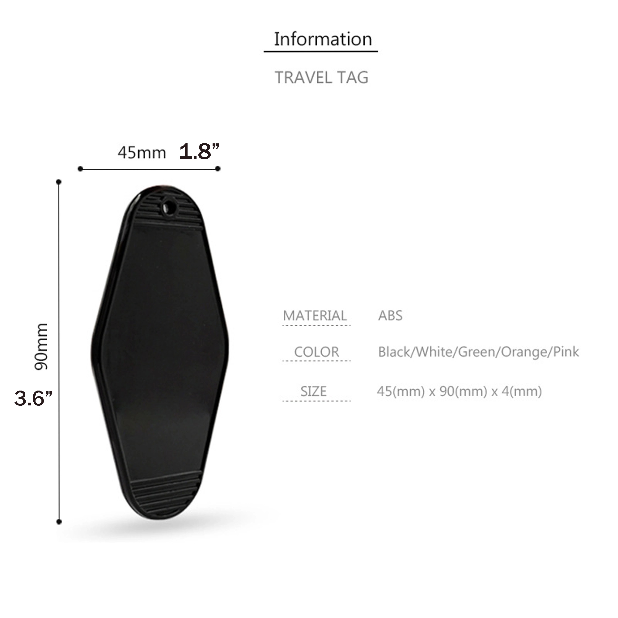 Plastic Hotel Keychain 4