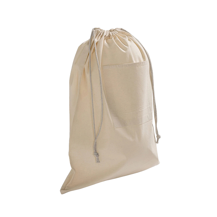 Palmcrest Pocket Laundry Bag, custom drawstring bag with logo imprint 3