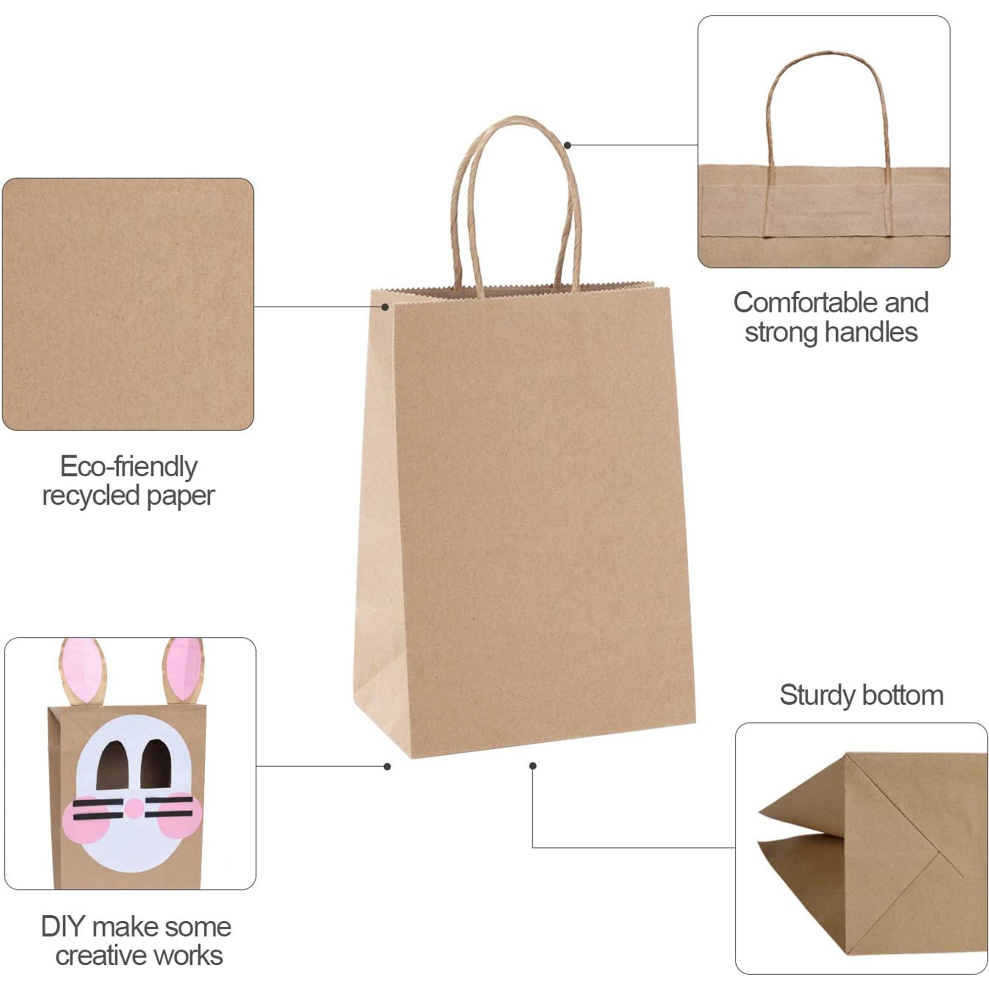 Brown Paper Boutique Bags with Handle 2
