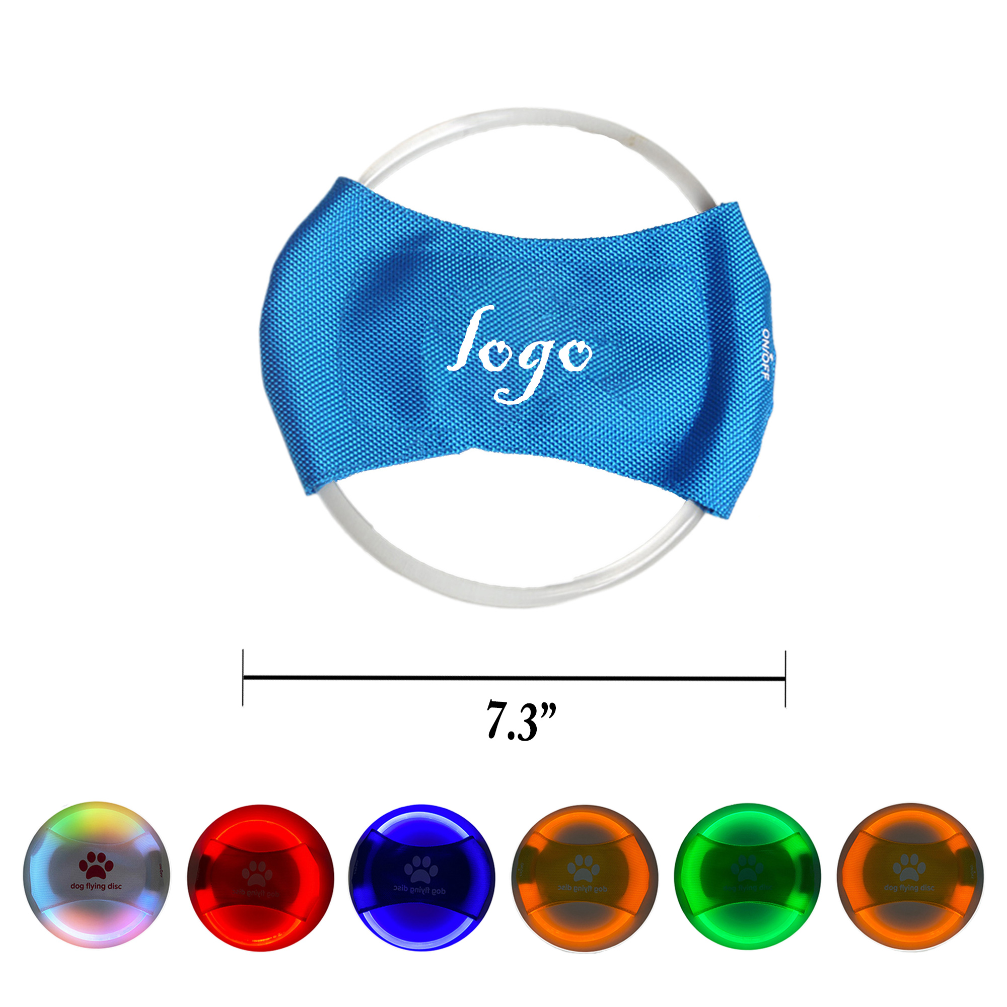 LED Rechargeable Glow Dog Flying Disc 2