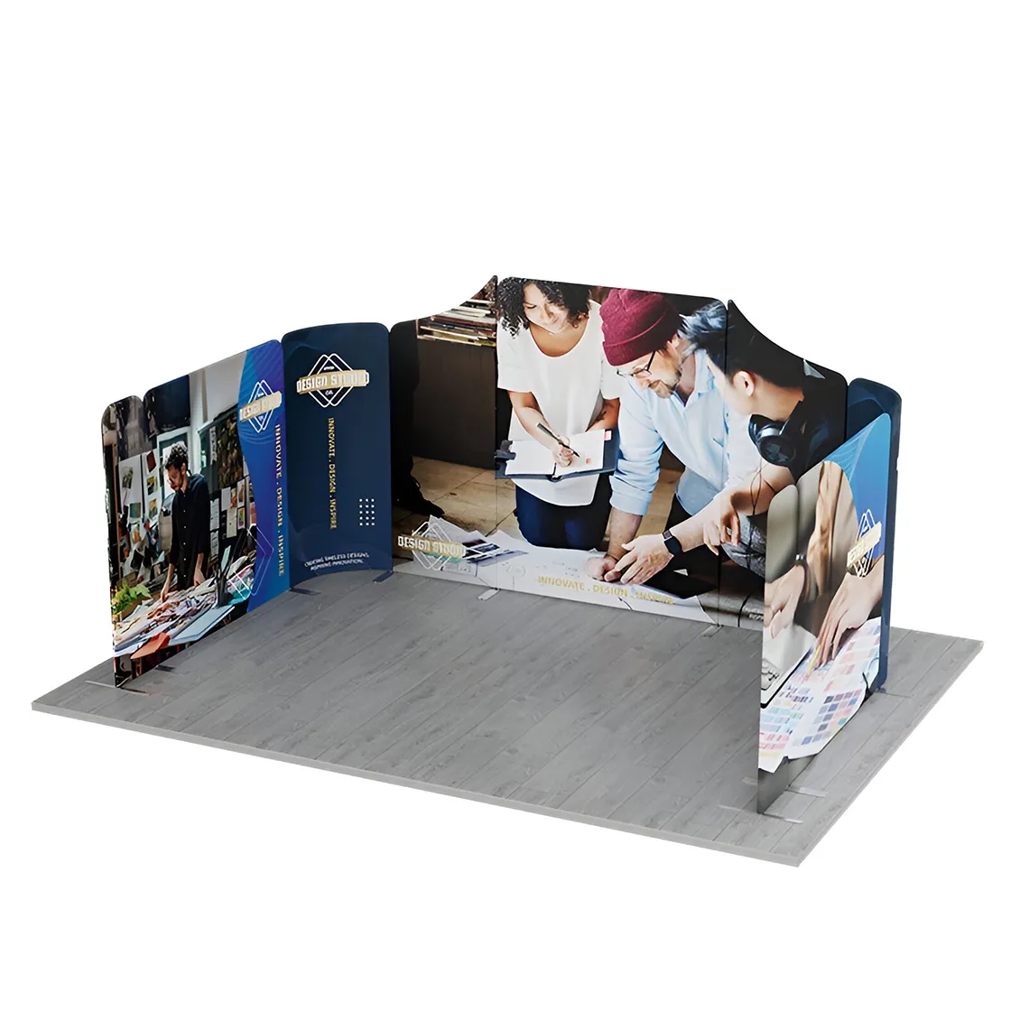 16.4x10ft Magnetic Modular Fabric Displays - U Shape 4