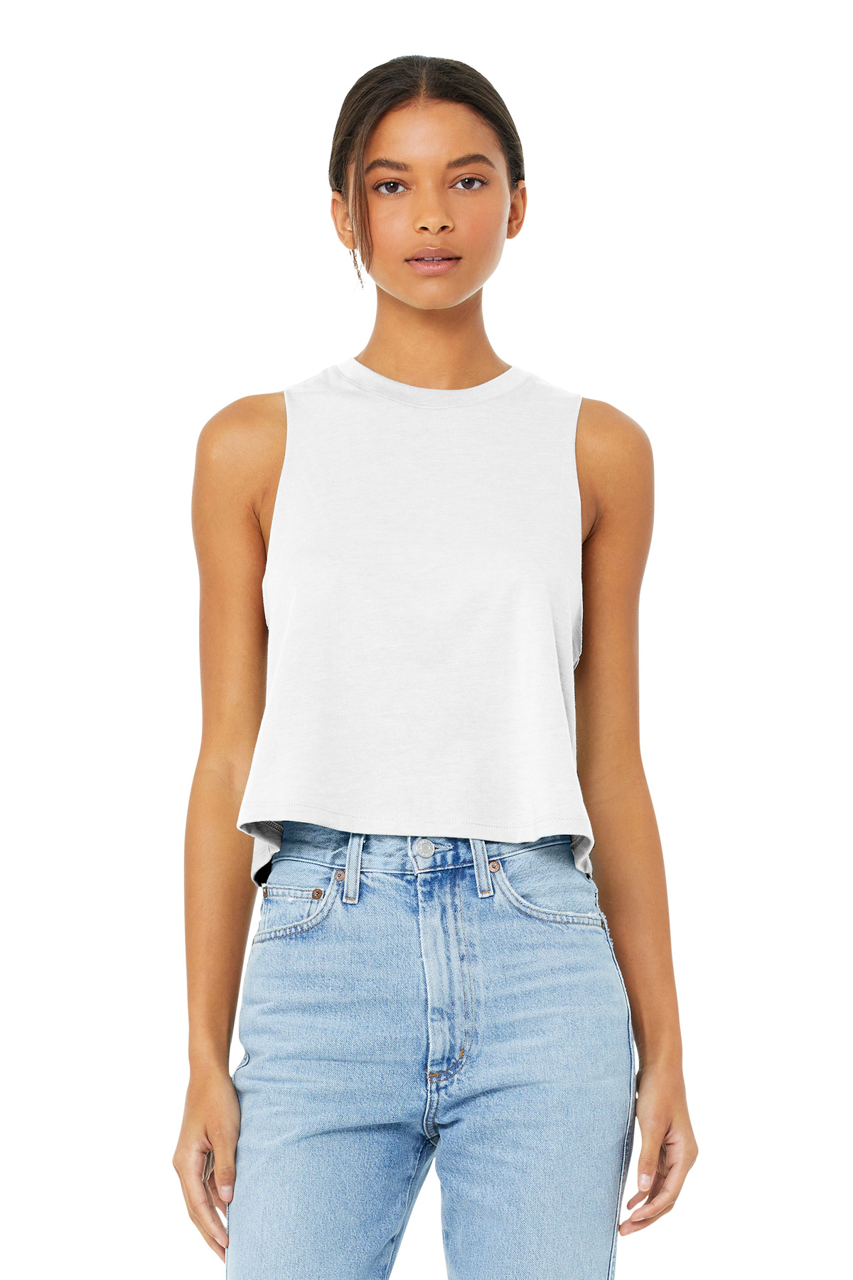 BELLA+CANVAS Women's Racerback Cropped Tank. BC6682 33